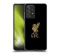 Head Case Designs Officially Licensed Liverpool Football Club Gold Logo On Black Liver Bird Soft Gel Case Compatible With Galaxy A52 / A52s / 5G (2021)