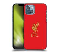 Head Case Designs Officially Licensed Liverpool Football Club Gold Logo On Red Liver Bird Hard Back Case Compatible With Apple iPhone 13