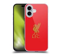 Head Case Designs Officially Licensed Liverpool Football Club Gold Logo On Red Liver Bird Hard Back Case Compatible With Apple iPhone 16