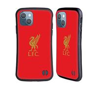 Head Case Designs Officially Licensed Liverpool Football Club Gold Logo On Red Liver Bird Hybrid Case Compatible With Apple iPhone 13