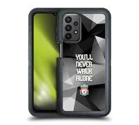 Head Case Designs Officially Licensed Liverpool Football Club Grey Geo Plain Crest Never Walk Alone Ultra-Armoured Shockproof Case [Military Grade] Compatible With Samsung Galaxy A23 / 5G (2022)