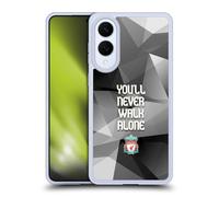 Head Case Designs Officially Licensed Liverpool Football Club Grey Geo Plain Crest You'Ll Never Walk Alone Gel Case [Military Grade Protection] Compatible With Samsung Galaxy S25 Edge