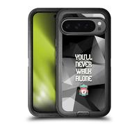 Head Case Designs Officially Licensed Liverpool Football Club Grey Geo Plain Crest You'Ll Never Walk Alone Ultra-Armoured Shockproof Case [Military Grade] Compatible With Google Pixel 9 Pro XL