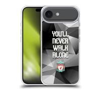 Head Case Designs Officially Licensed Liverpool Football Club Grey Geo Plain Crest You'Ll Never Walk Alone Gel Case [Military Grade Protection] Compatible With Apple iPhone 17 Air