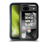 Head Case Designs Officially Licensed Liverpool Football Club Grey Geo Plain Crest You'Ll Never Walk Alone Ultra-Armoured Shockproof Case [Military Grade Protection] Compatible With Google Pixel 8a