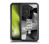 Head Case Designs Officially Licensed Liverpool Football Club Grey Geo Plain Crest You'Ll Never Walk Alone Ultra-Armoured Shockproof Case [Military Grade] Compatible With Galaxy A33 5G (2022)