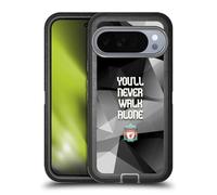 Head Case Designs Officially Licensed Liverpool Football Club Grey Geo Plain Crest You'Ll Never Walk Alone Ultra-Armoured Shockproof Case [Military Grade] Compatible With Google Pixel 10 Pro XL
