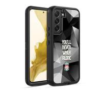Head Case Designs Officially Licensed Liverpool Football Club Grey Geo Plain Crest You'Ll Never Walk Alone Ultra-Armoured Shockproof Case [Military Grade] Compatible With Samsung Galaxy S22 5G
