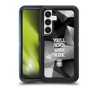 Head Case Designs Officially Licensed Liverpool Football Club Grey Geo Plain Crest You'Ll Never Walk Alone Ultra-Armoured Shockproof Case [Military Grade] Compatible With Samsung Galaxy S24 5G