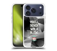Head Case Designs Officially Licensed Liverpool Football Club Grey Geo Plain Crest You'Ll Never Walk Alone Gel Case [Military Grade Protection] Compatible With Apple iPhone 17 Pro