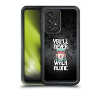 Head Case Designs Officially Licensed Liverpool Football Club Grey Pixel Plain Crest You'Ll Never Walk Alone Ultra-Armoured Shockproof Case [Military Grade] Compatible With Galaxy A33 5G (2022)