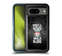 Head Case Designs Officially Licensed Liverpool Football Club Grey Pixel Plain Crest You'Ll Never Walk Alone Ultra-Armoured Shockproof Case [Military Grade Protection] Compatible With Google Pixel 8