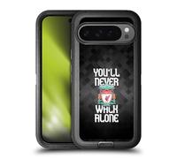 Head Case Designs Officially Licensed Liverpool Football Club Grey Pixel Plain Crest You'Ll Never Walk Alone Ultra-Armoured Shockproof Case [Military Grade] Compatible With Google Pixel 9 Pro XL