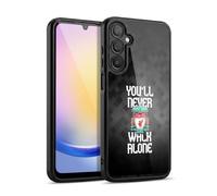 Head Case Designs Officially Licensed Liverpool Football Club Grey Pixel Plain Crest You'Ll Never Walk Alone Gel Armour Case [Military Grade Protection] Compatible With Samsung Galaxy A25 5G