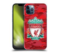 Head Case Designs Officially Licensed Liverpool Football Club Home Colourways Crest Camou Hard Back Case Compatible With Apple iPhone 12 / iPhone 12 Pro