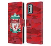 Head Case Designs Officially Licensed Liverpool Football Club Home Colourways Crest Camou Leather Book Wallet Case Cover Compatible With Nokia G42