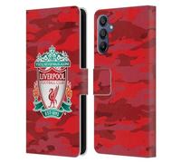 Head Case Designs Officially Licensed Liverpool Football Club Home Colourways Crest Camou Leather Book Wallet Case Cover Compatible With Samsung Galaxy A15