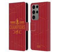 Head Case Designs Officially Licensed Liverpool Football Club Home Kit Pattern 2025 Premier League Champions Leather Wallet Case Compatible With Samsung Galaxy S23 Ultra 5G