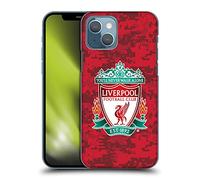Head Case Designs Officially Licensed Liverpool Football Club Home Red Crest Digital Camouflage Hard Back Case Compatible With Apple iPhone 13