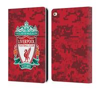 Head Case Designs Officially Licensed Liverpool Football Club Home Red Crest Digital Camouflage Leather Wallet Case Compatible With Apple iPad Air 2 (2014)
