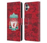 Head Case Designs Officially Licensed Liverpool Football Club Home Red Crest Digital Camouflage Leather Wallet Case Compatible With Samsung Galaxy M04 5G / A04e