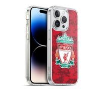 Head Case Designs Officially Licensed Liverpool Football Club Home Red Crest Digital Camouflage Soft Gel Case Compatible With Apple iPhone 14 Pro