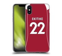 Head Case Designs Officially Licensed Liverpool Football Club Hugo Ekitiké 2025/26 Players Home Kit 1st Group Gel Case [Military Grade Protection] Compatible With Apple iPhone X/iPhone XS