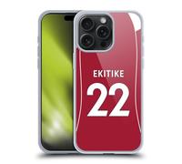 Head Case Designs Officially Licensed Liverpool Football Club Hugo Ekitiké 2025/26 Players Home Kit 1st Group Gel Case [Military Grade Protection] Compatible With Apple iPhone 15 Pro Max