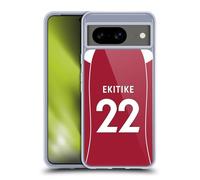 Head Case Designs Officially Licensed Liverpool Football Club Hugo Ekitiké 2025/26 Players Home Kit 1st Group Gel Case [Military Grade Protection] Compatible With Google Pixel 8