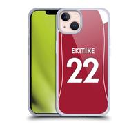 Head Case Designs Officially Licensed Liverpool Football Club Hugo Ekitiké 2025/26 Players Home Kit 1st Group Gel Case [Military Grade Protection] Compatible With Apple iPhone 13