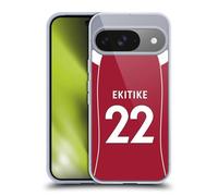 Head Case Designs Officially Licensed Liverpool Football Club Hugo Ekitiké 2025/26 Players Home Kit 1st Group Gel Case [Military Grade Protection] Compatible With Google Pixel 9 / Pixel 9 Pro