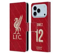 Head Case Designs Officially Licensed Liverpool Football Club Joe Gomez 2021/22 Players Home Kit Group 1 Leather Wallet Case Compatible With Apple iPhone 17 Pro
