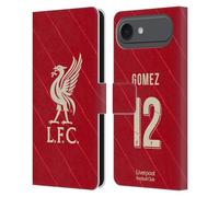 Head Case Designs Officially Licensed Liverpool Football Club Joe Gomez 2021/22 Players Home Kit Group 1 Leather Wallet Case Compatible With Apple iPhone 17 Air