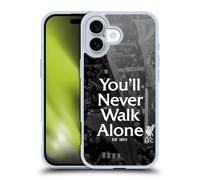 Head Case Designs Officially Licensed Liverpool Football Club Kop 1 You'Ll Never Walk Alone Soft Gel Case Compatible With Apple iPhone 16