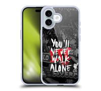 Head Case Designs Officially Licensed Liverpool Football Club Kop 6 You'Ll Never Walk Alone Soft Gel Case Compatible With Apple iPhone 16