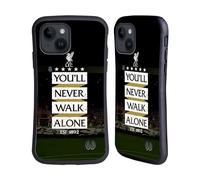 Head Case Designs Officially Licensed Liverpool Football Club Kop 7 You'Ll Never Walk Alone Hybrid Case Compatible With Apple iPhone 15