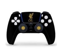 Head Case Designs Officially Licensed Liverpool Football Club Liver Bird Gold On Black Art Vinyl Faceplate Sticker Gaming Skin Decal Cover Compatible With Sony PlayStation 5 PS5 DualSense Controller