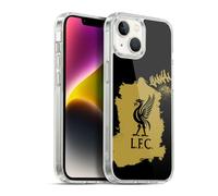 Head Case Designs Officially Licensed Liverpool Football Club Liverbird In Black Graffiti Art Gel Case [Military Grade Protection] Compatible With Apple iPhone 14