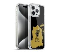 Head Case Designs Officially Licensed Liverpool Football Club Liverbird In Black Graffiti Art Gel Case [Military Grade Protection] Compatible with Apple iPhone 15 Pro Max and Compatible with MagSafe