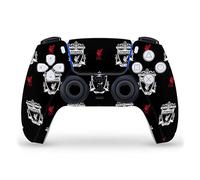 Head Case Designs Officially Licensed Liverpool Football Club Logo Pattern Art Vinyl Faceplate Sticker Gaming Skin Decal Cover Compatible With Sony PlayStation 5 PS5 DualSense Controller