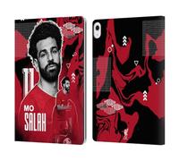 Head Case Designs Officially Licensed Liverpool Football Club Mohamed Salah 2022/23 First Team Leather Wallet Case Compatible With Apple iPad Air 13 2024/2025