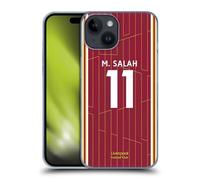 Head Case Designs Officially Licensed Liverpool Football Club Mohamed Salah 2024/25 Players Home Kit Hard Back Case Compatible With Apple iPhone 15