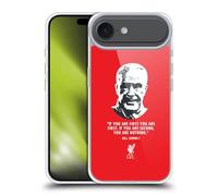 Head Case Designs Officially Licensed Liverpool Football Club No Second Red Bill Shankly Quotes Gel Case [Military Grade Protection] Compatible With Apple iPhone 17 Air