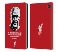 Head Case Designs Officially Licensed Liverpool Football Club No Second Red Bill Shankly Quotes Leather Wallet Case Compatible With Amazon Fire 7 2022