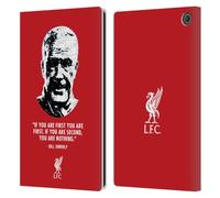 Head Case Designs Officially Licensed Liverpool Football Club No Second Red Bill Shankly Quotes Leather Wallet Case Compatible With Amazon Fire Max 11 2023