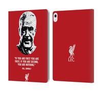 Head Case Designs Officially Licensed Liverpool Football Club No Second Red Bill Shankly Quotes Leather Wallet Case Compatible With Apple iPad Air 13 2024/2025