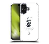 Head Case Designs Officially Licensed Liverpool Football Club No Second White Bill Shankly Quotes Gel Case [Military Grade Protection] Compatible With Apple iPhone 17