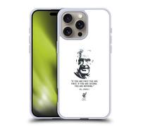Head Case Designs Officially Licensed Liverpool Football Club No Second White Bill Shankly Quotes Gel Case [Military Grade] Compatible with Apple iPhone 16 Pro Max and Compatible with MagSafe