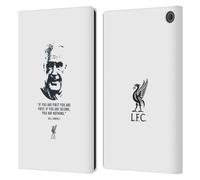 Head Case Designs Officially Licensed Liverpool Football Club No Second White Bill Shankly Quotes Leather Wallet Case Compatible With Amazon Fire Max 11 2023