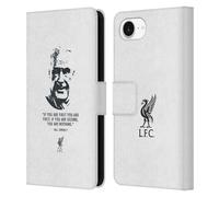 Head Case Designs Officially Licensed Liverpool Football Club No Second White Bill Shankly Quotes Leather Wallet Case Compatible With Apple iPhone 16e